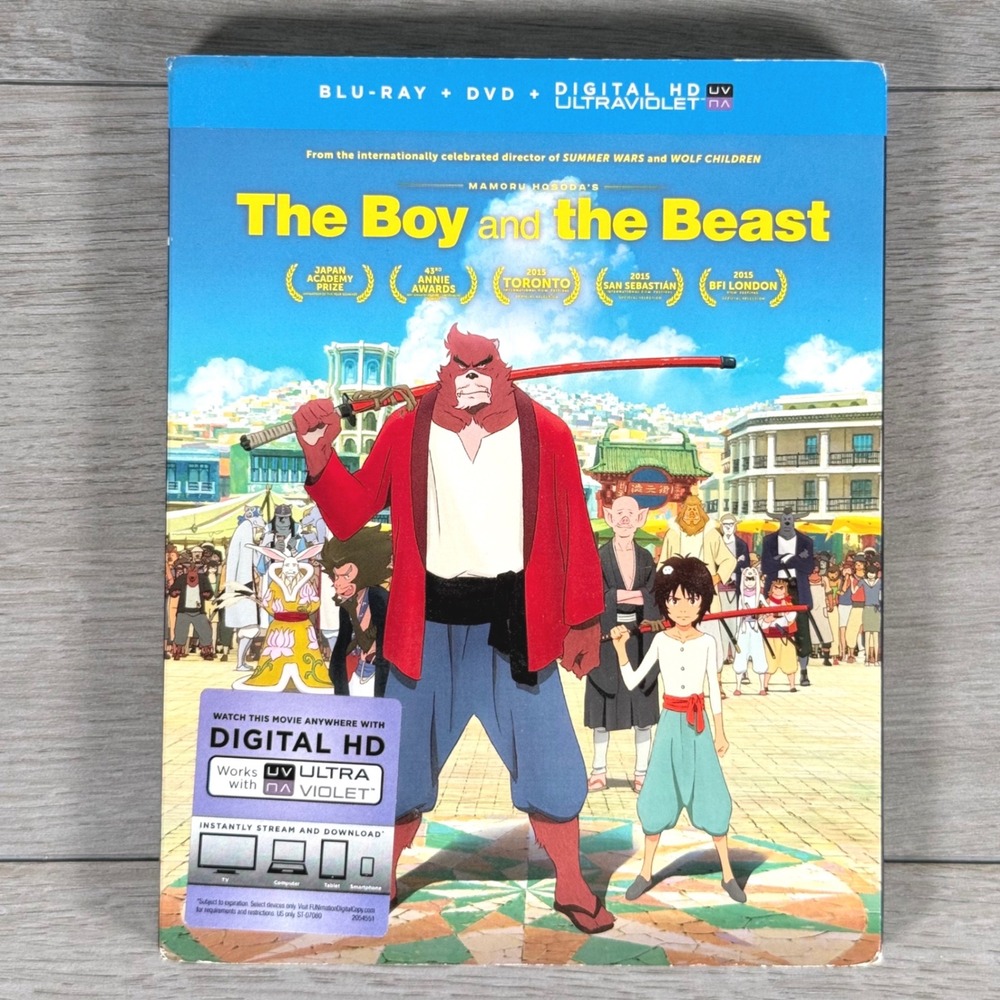 Funimation The Boy and the Beast Blu-ray DVD Combo Slipcover Anime 2015 Japan